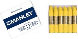 C/12 CERAS MANLEY UNICOLOR Nº4 AMARILLO CLARO