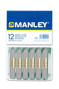 C/12 CERAS MANLEY UNICOLOR Nº72 GRIS