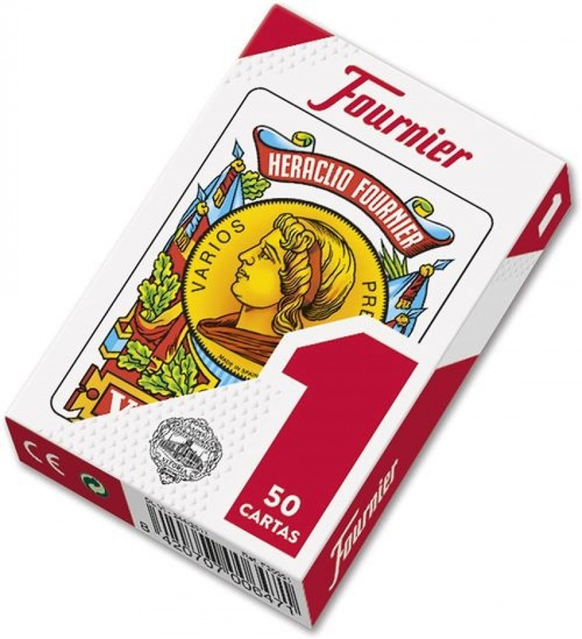 Baraja cartas española nº1 estuche carton 50 cartas