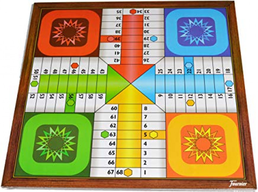 TABLERO GRANDE PARCHIS/OCA 4 JUGADORES 40X40CM