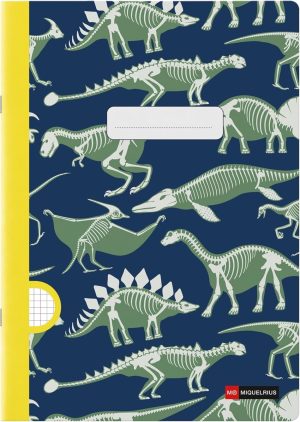 CUADERNO GRAPA A4 48H CLA 90G DINOS FOSSIL 297x210x6mm