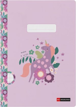 CUADERNO GRAPA A4 48H HOR 90G WISH UNICORN 210x297mm