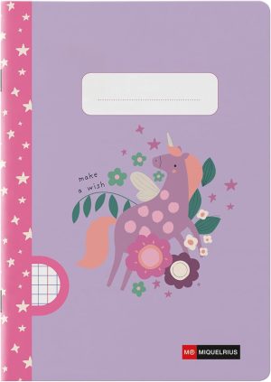 CUADERNO GRAPA A5 48H CLA 90G WISH UNICORN 148x210mm