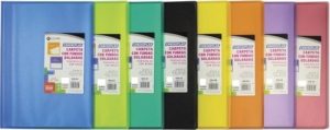 Paq/8 carpeta 40 fundas soldadas a4 tapa flexible colores surtidos carchiplas