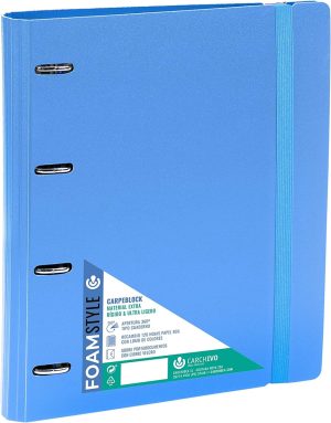 CARPEBLOCK FOAM STYLE AZUL A4+ 4 ANILLAS 35MM CON RECAMBIO