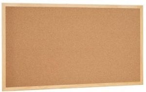Tablero de corcho 40x60cm marco madera faibo