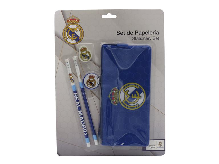SET PAPELERIA REAL MADRID PORTATODO TRIPLE