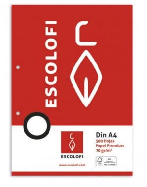 RECAMBIO A4 500H 70G PAUTA MONTESSORI 5 2 TALADROS