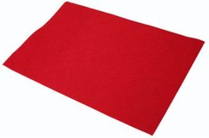 PACK/10 PLANCHAS DE FIELTRO 40X60 CM ROJO