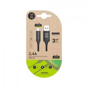 BLISTER CABLE DE DATOS MICRO USB (ANDROID) 1M COLOR NEGRO