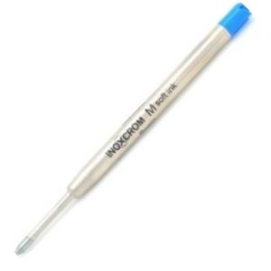 C/25 RECAMBIO METALICO BOLIGRAFO INOXCROM IN-IN AZUL 1MM