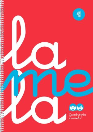 CUADERNO ESPIRAL Fº 80H 90G 4MM ROJO CUADROVIA PP.