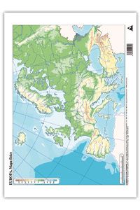 Paq/50 mapas europa fisico mudos