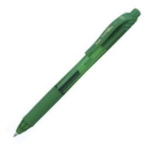 C/12 bolígrafo energel x 107 color verde 0,7mm pentel