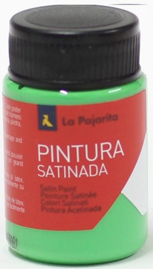 C/6 bote pintura satinada la pajarita verdde cesped base latex