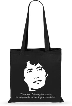 BOLSA ROSALIA EU SON LIBRE NEGRO