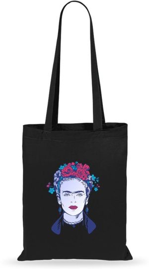 BOLSA FRIDA KAHLO NEGRO