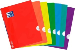 Paq/10 libreta openflex a4 48h. 90g. cuad. 5x5 c/m tapa plastico oxford