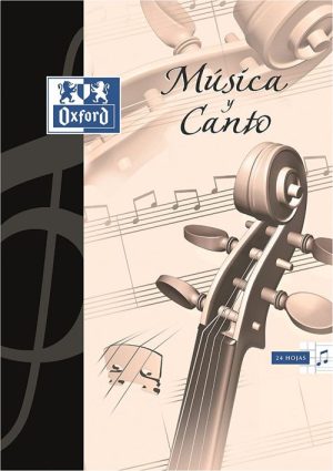 Cuaderno a4 musica y canto 24h 11 pentagramas 2mm oxford