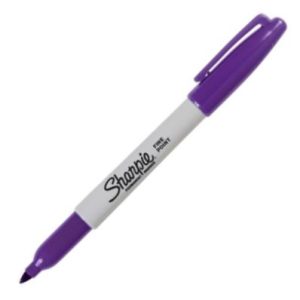 C/12 ROTULADOR SHARPIE PUNTA FINA VIOLETA PERMANENTE