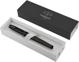 Pluma parker im acromatic negro mate punta media