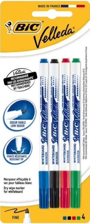 BLISTER 4 ROTULADORES VELLEDA SURTIDO 1721 WHITEBOARD MARKE