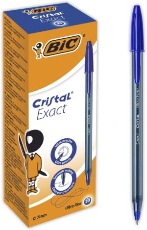C/20 BOLIGRAFO BIC CRISTAL EXACT AZUL