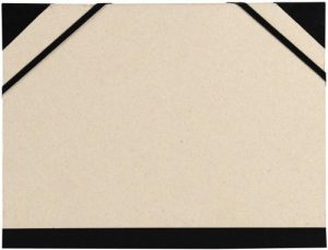 Carpeta dibujo carton con gomas 26x33cm canson brut gris