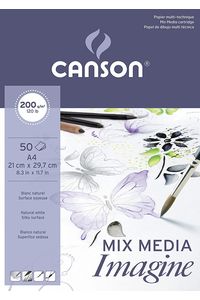 bloc dibujo Canson Imagine A4 50 hojas 200g cómic y manga