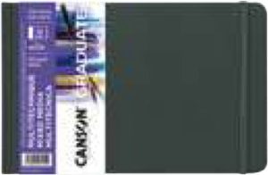 Cuaderno canson mix media blanco 14x21,6 36h 200g grano fino