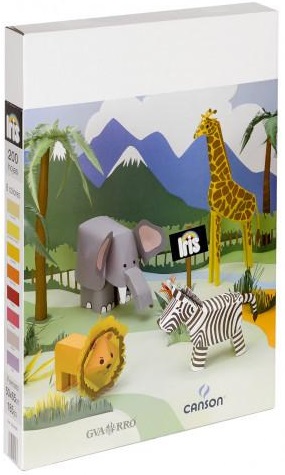 Caja expositor 200 cartulinas iris 50x65 185g. 8 colores surtido C