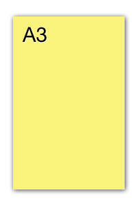 PAQ/50 CARTULINAS IRIS A3 185G. AMARILLO LIMON