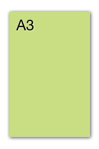 Paq/50 cartulinas iris a3 185g. verde manzana