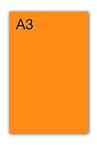 PAQ/50 CARTULINAS IRIS A3 250G. NARANJA FLUORESCENTE