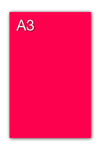 PAQ/50 CARTULINAS IRIS A3 250G. FUCSIA FLUORESCENTE