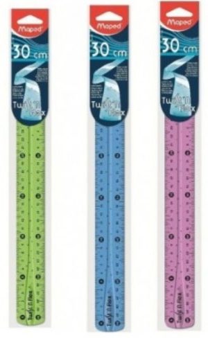 Regla flexible 30 cm twist'n flex maped