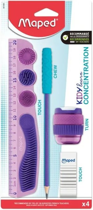 SET DIBUJO 4 PIEZAS KIDY LEARN ROSA