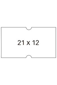 Paq/6 rollos de etiquetas blancas 21x12mm removibles apli