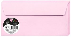 PAQ/20 SOBRE POLLEN 110X220 COLOR ROSA PELADILLA