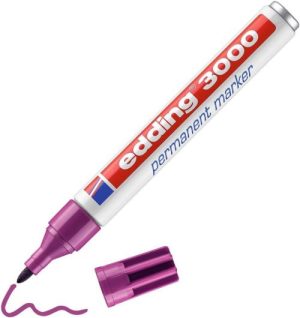 c/10 rotulador edding 3000 magenta marcador permanente