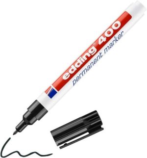 C/10 ROTULADOR EDDING 400 NEGRO PERMANENTE