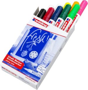 Estuche 10 rotulador edding 4095 marcador tiza liquida colores surtidos