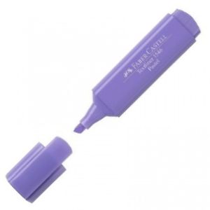 C/10 marcador fluorescente textliner 46 lila faber-castell