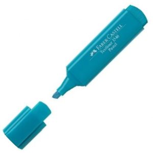 C/10 marcador fluorescente textliner 46 turquesa faber-castell