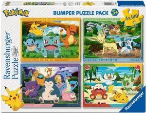 PUZZLE 2D POKEMON 4X100 PIEZAS