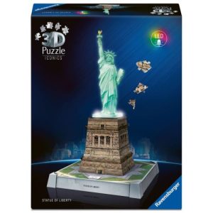 PUZZLE 3D ESTATUA DE LA LIBERTAD MONUMENTOS ICONICS