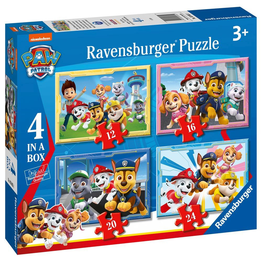 PUZZLE 2D 4 IN A BOX PAW PATROL