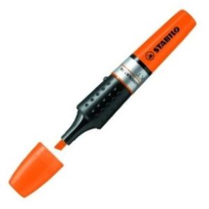 C/5 marcadores fluorescentes stabilo luminator naranja