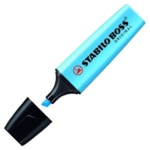 C/10 marcador fluorescente azul stabilo boss 70/31