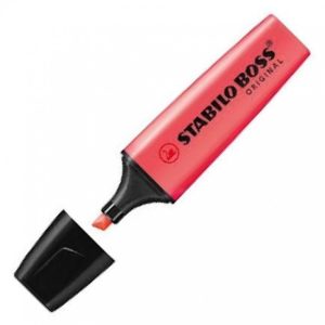 C/10 marcador fluorescente rojo stabilo boss 70/40